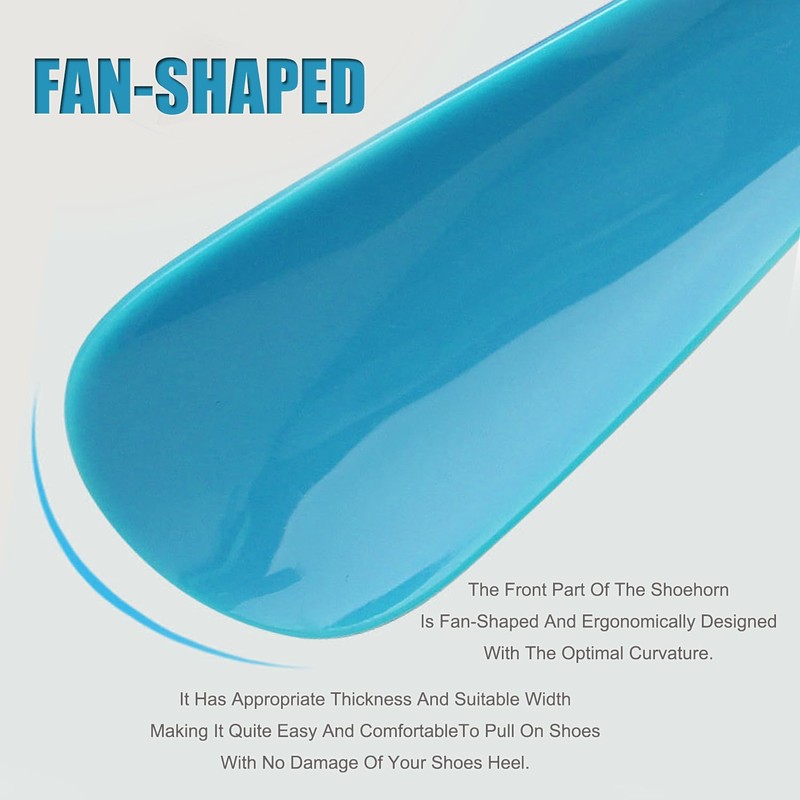 Ralleyfun Shoe Horn Long Handle Retractable Telescopic Metal Shoehorn Foldable