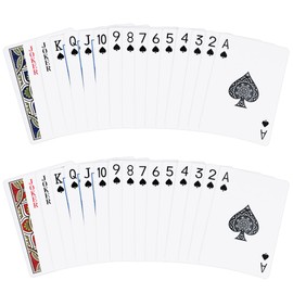 Metsyth Playing Cards 2 Pack, Deck of Cards, Standard Poker Card Set for Adults,Easy Shuffle Unique Design Fun Card for Blackjack,Euchre,Go Fish Card Games (Blue/Red)
