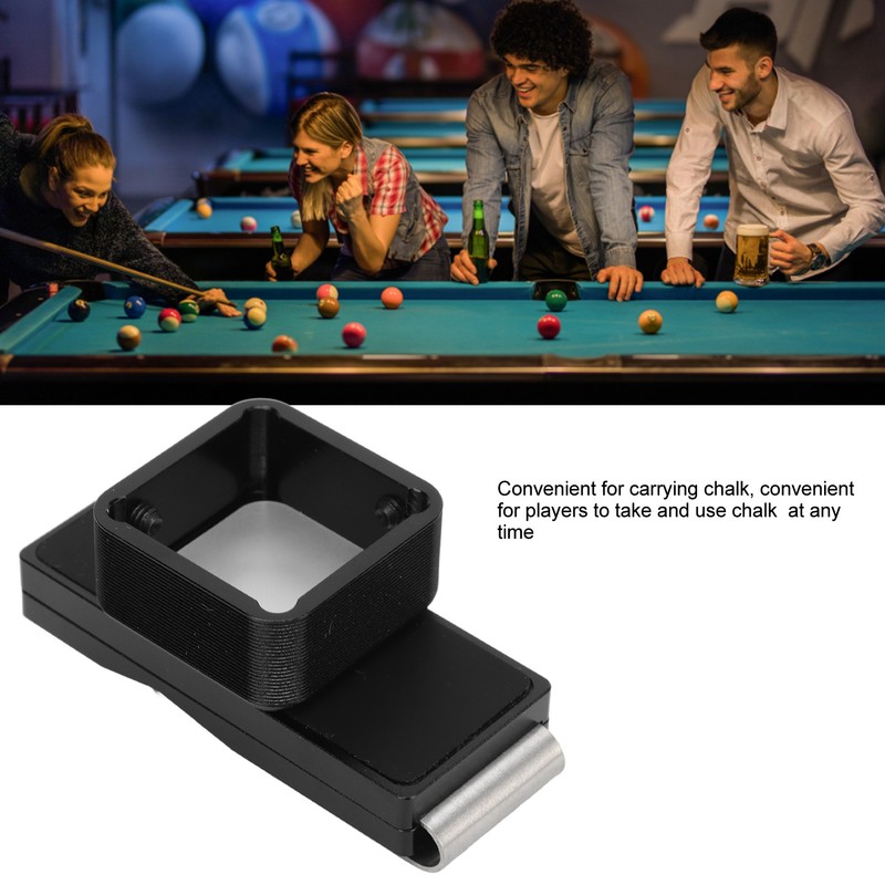 Multifunction Magnetic Chalk Clip Chalk Holder Portable Billiard Pool Cue