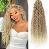 Goddess Locs Crochet Hair 22Inch 8Pack Faux Locs(27/613, 22inch(Pack of