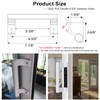 Young Dance Aluminum Sliding Glass Door Pull - 8" White,