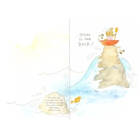 Dayspring Encouragement Getting Through  Storms Jesus Is A Rock Christian Greeting Card