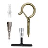 Ceiling Hooks for Hanging Plants String Lights Outdoor, Stainless Steel