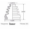 EMPI Inner & Outer CV Axle Boot Kit For Toyota