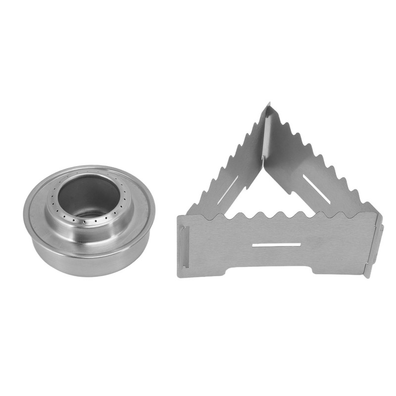 Outdoor Portable Camping Stove Stainless Steel Mini Backpacking Stove for