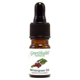 GreenHealth Wintergreen Essential Oil – 100% Pure & Natural – 5 ml (1/6 fl oz) – Undiluted Aromatherapy Oil in Amber Glass Bottle