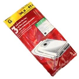 Fits For Shop Vac (3) Fits For Shop Vac 25 in L x 11 in W Dry Filter Bags 15-22 Gallon White