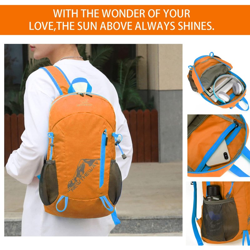Hiking Backpack,20L Sports Lightweight Folding Waterproof Ultra-Light Backpack Suitable For