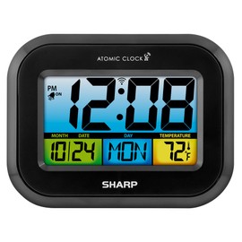 Digital Alarm Clock with LCD Display – Always-On Backlight, Adjustable Brightness, Dual Alarms, USB Charging – Easy-to-Read Front View, Perfect for Bedroom, Office or Travel