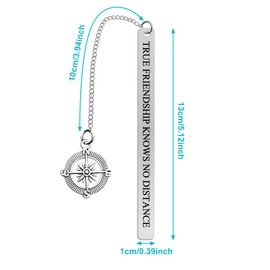 Bookmarks Gifts for Best Friends Long Distance Friendship Bookmark Going Away Gifts for Women Men Gifts for Readers Bookworm Students Coworkers Farewell Gifts Book Markers for Friend Reading Lovers