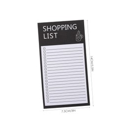 Operitacx 2 Portable Fridge Small Refridgerator Magnetic Sticky Notes Grocery List Magnet Pad Shopping List Notepad Magnet Grocery List Fridge Magnet Shopping Planning Handbooks List Planner