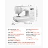 VEVOR Computerized Sewing Machine Digital Sewing Machine 60 Stitch Applications