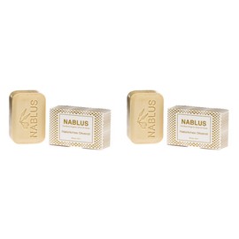 Set of 2 Nablus Type: Olive Oil Soap – Handmade and Palmölfrei, 2 x 100 g