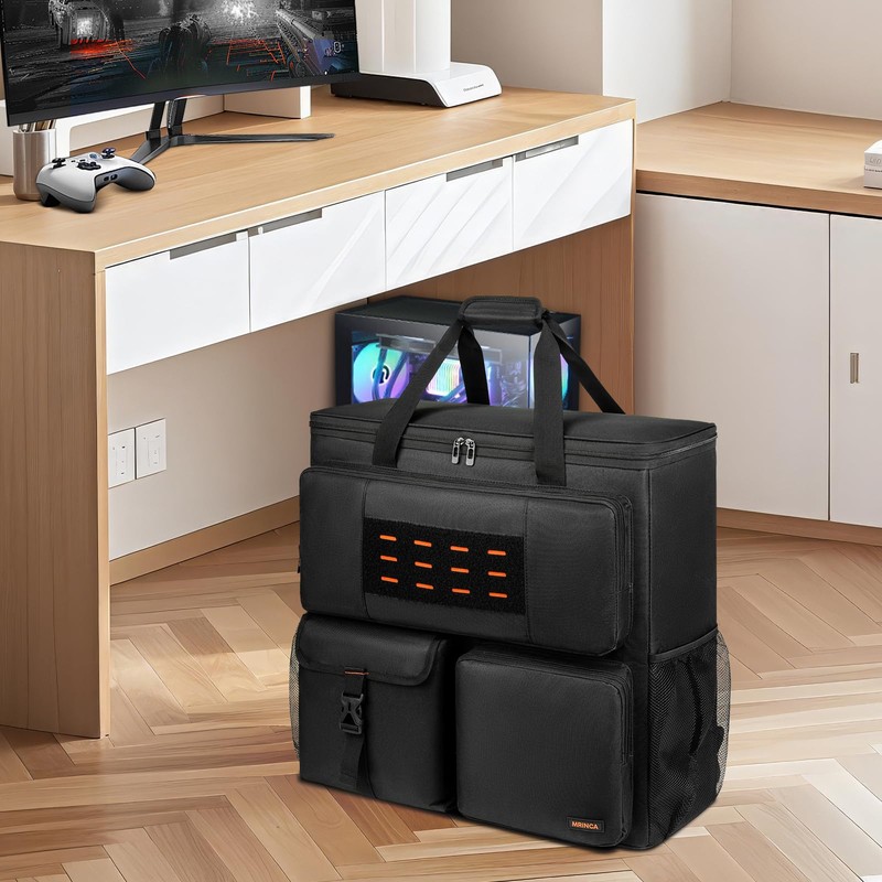 MRINCA Computer Desktop Tower Large Carrying Case, PC Travel Case