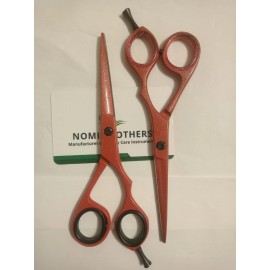 NOMI BROTHERS Professional Hair Cutting Scissors 2Pcs Set – Plasma Coated Blades