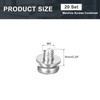 sourcing map M4 x 6mm 304 Stainless Steel Phillips Pan