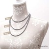 Beautéller Terahertz Necklace, 0.2 inch (4 mm), Neck Circumference Approx.