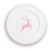 GMUNDNER KERAMIK Dessert Plate Gourmet Diameter 22 cm Pink Deer
