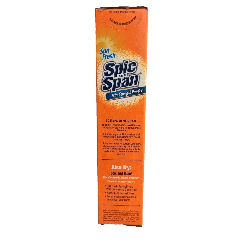 Spic And Span All Purpose Cleaner Extra Strength Powder Sun