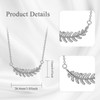 VIJASHOP Leaf Pendant Necklaces for Women Olive Leaves Necklace with