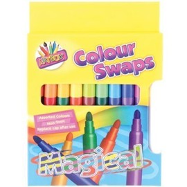 2 X Artbox colour swap magic pens - assorted colours felt tips