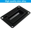 Zorfeter Black Recessed Pull Handles with Mount Screws, Hatches Pull
