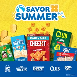 Cheez-It Cheese Crackers, Baked Snack Crackers, Lunch Snacks, White Cheddar (40 Packs)