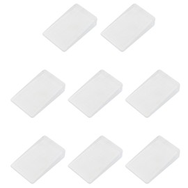 ZZHXSM 8PCS 2x1.2 inch Transparent PVC Table Spacer Cabinet Sofa Adjustable Levelling Pad Furniture Leveller Toilet Gaskets Mattress Pad