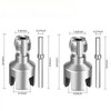 Integrated Pipe Threading Tool, 1/2“ And 3/4” Drill Compatible Dual-Function