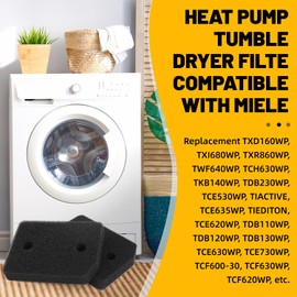 4 PCS Plinth Filter Replacement for Miele T1 Dryer, Tumble Dryer Accessory, 916476 Heat Pump Dryer