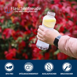 Flaschenfreude Tritan Drinking Bottle 500 ml 750 ml 1000 ml (Frosting, 500 ml)