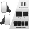 TWOM 1.75"~2" Breakaway Side Mirrors Rear View Mirror Set For