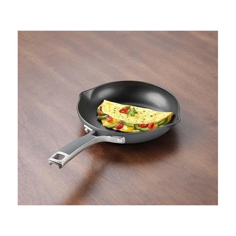 Calphalon Easy System Nonstick Omelette Pan 8" Black -2 Spouts