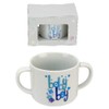Baby Boy 2 handled Blue fine china drinking cup by