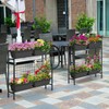 OYEAL Raised Garden Bed with Legs & Trellis, 32" Tall