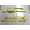 Advanced Trims YELLOW C7 Engine Cover Plastic Letters Set For