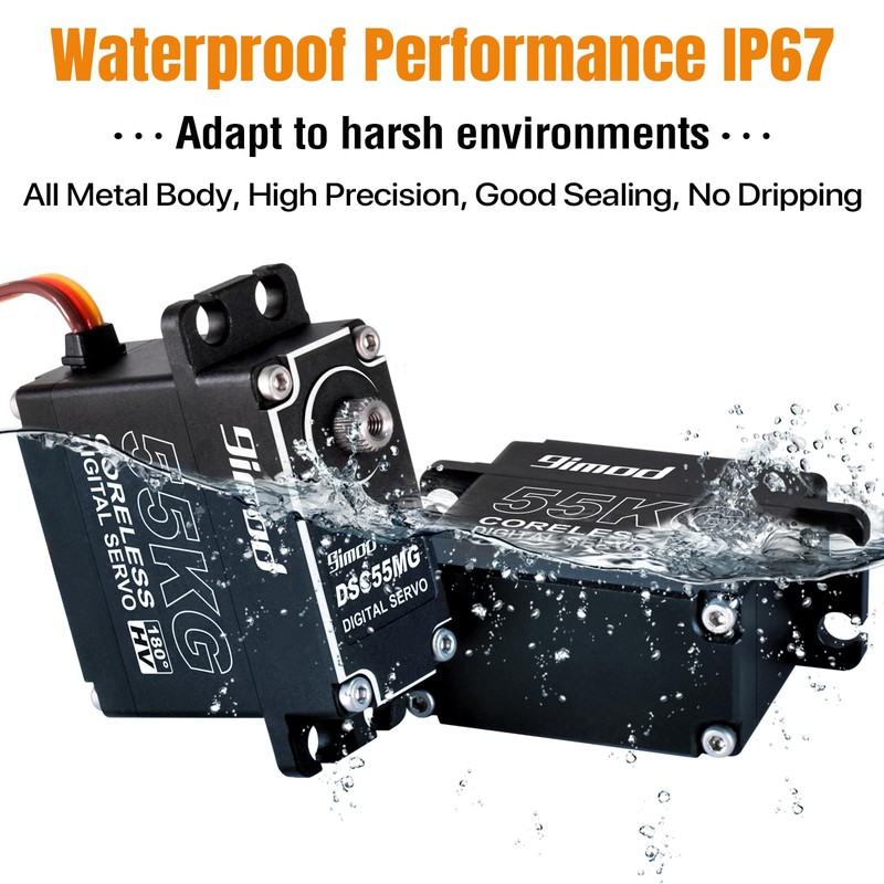 55KG High Torque Servo High Speed HV 8.4V Coreless RC