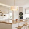 Shrine Lighting Chandeliers, Modern Design, Drum Pendant Light for Dining