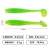 Little Soft Plastic Swimbaits, 75/60 PCs, 2.5"/3" Full Solid Body