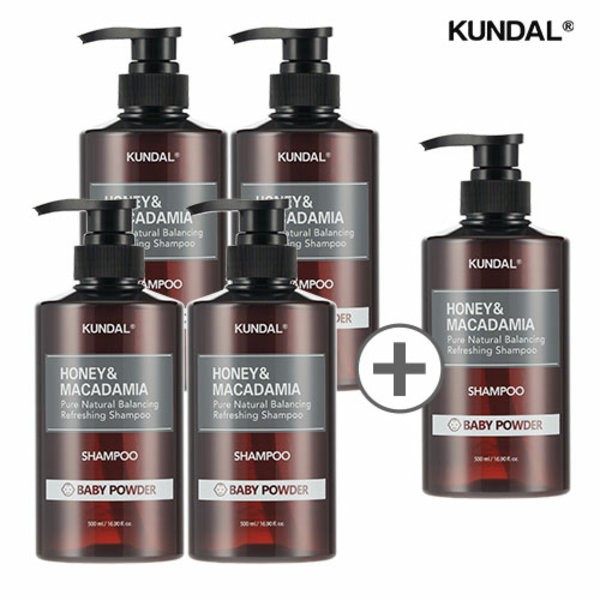 Kundal Honey &amp; Macadamia Nature Shampoo 500ml 4+1, Cherry Blossom