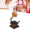 Dollhouse Phonograph 1:12 Scale Resin Alloy Vintage Style Exquisite Details