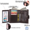 SENDEFN Men's Wallets Multifunctional RFID Blocking Leather Wallet Credit Card