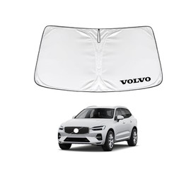 KOKATO Volvo XC60 UB Series October 2017 - Car Specific Design Sun Shade Car Front Sun Shade Heat Shielding Heat Shielding UV Protection Folding Storage Pouch Included Easy Installation Protective