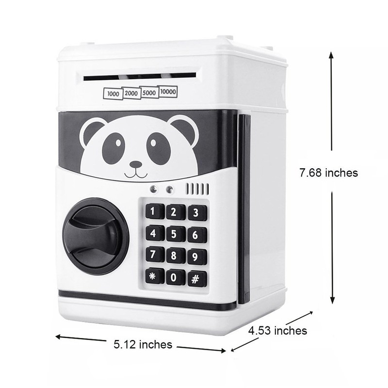 Itian Cartoon Piggy Bank Coin Piggy Bank ATM Deposit Machine