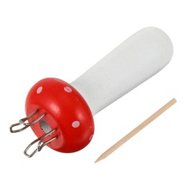 Operitacx Mushroom Mushrooms French Knit Doll Knitting Mushroom Making Pot Wool Knit Knitter DIY Crochet Machine Knitting Machine Tulip Kit Knitting Doll Maker Crafts Super Wooden Red