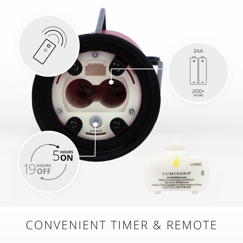 Luminara Heritage Lantern with Outdoor Flameless Candle and Remote (9.5-inch,