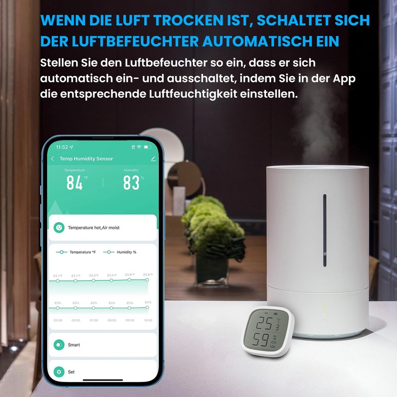 Extralink Smart Life Thermometer and Hygrometer Inside, Smart Home, Smart