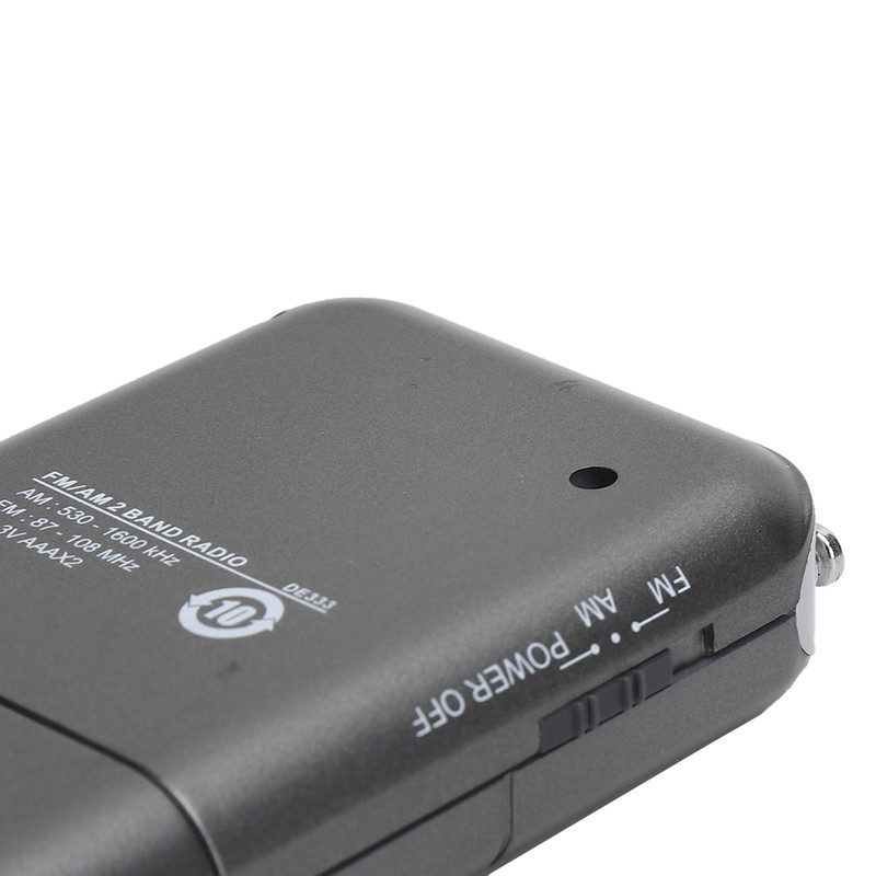 DE-333 Portable Radio AM/FM Receiver Pocket Size 2 Band High