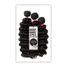 DEEP WAVE 3PCS 18"/20"/22" (2 Dark Brown) - Shake-N-Go Synthetic Mastermix Organique Weave