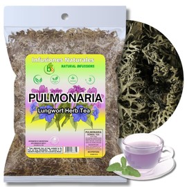 Pulmonaria Herbal Tea – 4 oz (113g) – 100% Natural Lungwort Herb – Wildcrafted Mexican Origin – Vegan, Non-GMO, Gluten-Free – Loose Leaf Herbal Infusion – Te by BexpertsUSA